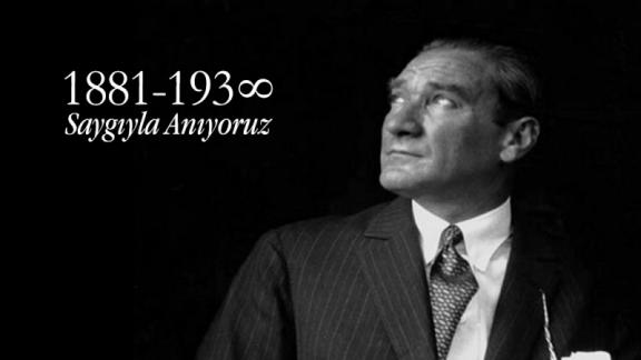 Ulu Önder Mustafa Kemal Atatürk Vefatının 77. Yıl Dönümünde  Törenle Anıldı.